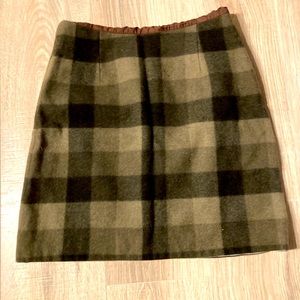 Green Plaid Skirt
